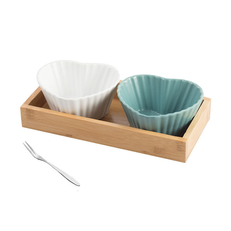 Ceramic Fruit Plate - Nordic Style Snack Dish