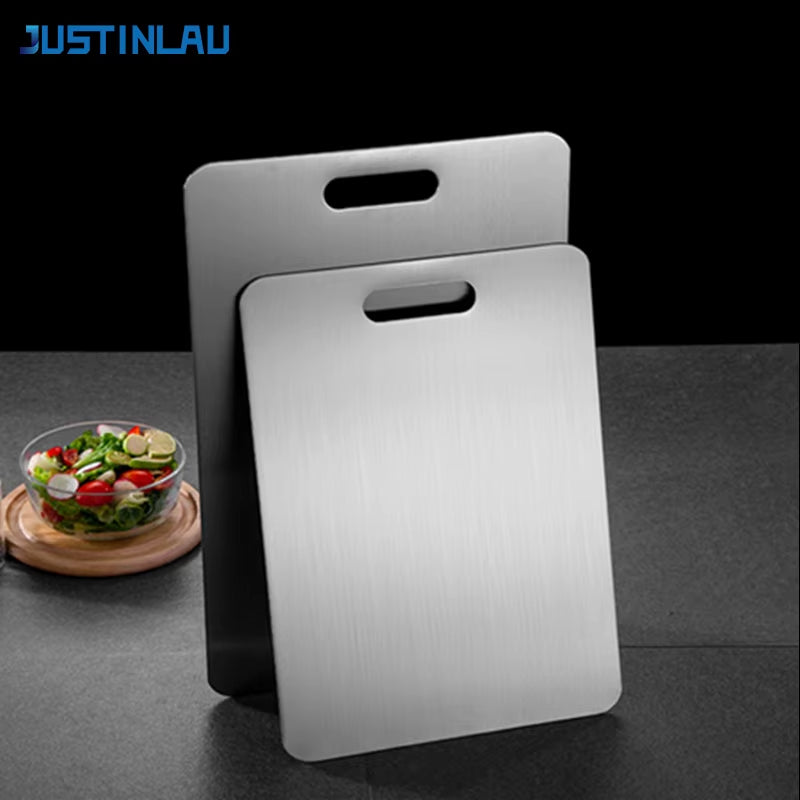 Thickened Stainless Steel Cutting Board Antibacterial Mildew-Proof Fruit Vegetable Cutting Board Kneading Dough Board