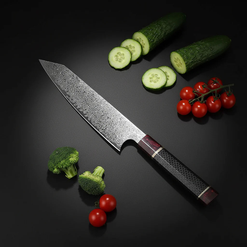 Japanese 8-Inch Damascus Cleaver Knife