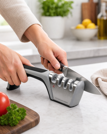 All-in-One 4-Stage Knife & Scissor Sharpener