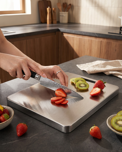 Thick Stainless Steel Cutting Board