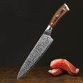 Leather Steel Kitchen Stainless - Premium Knife Set