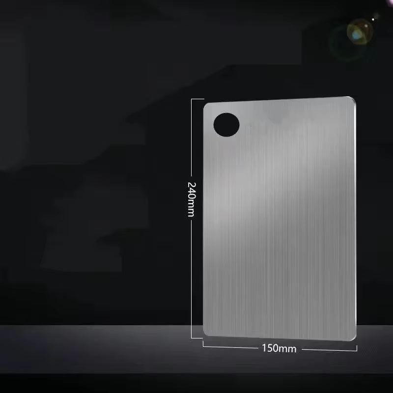 Thickened Stainless Steel Cutting Board Antibacterial Mildew-Proof Fruit Vegetable Cutting Board Kneading Dough Board