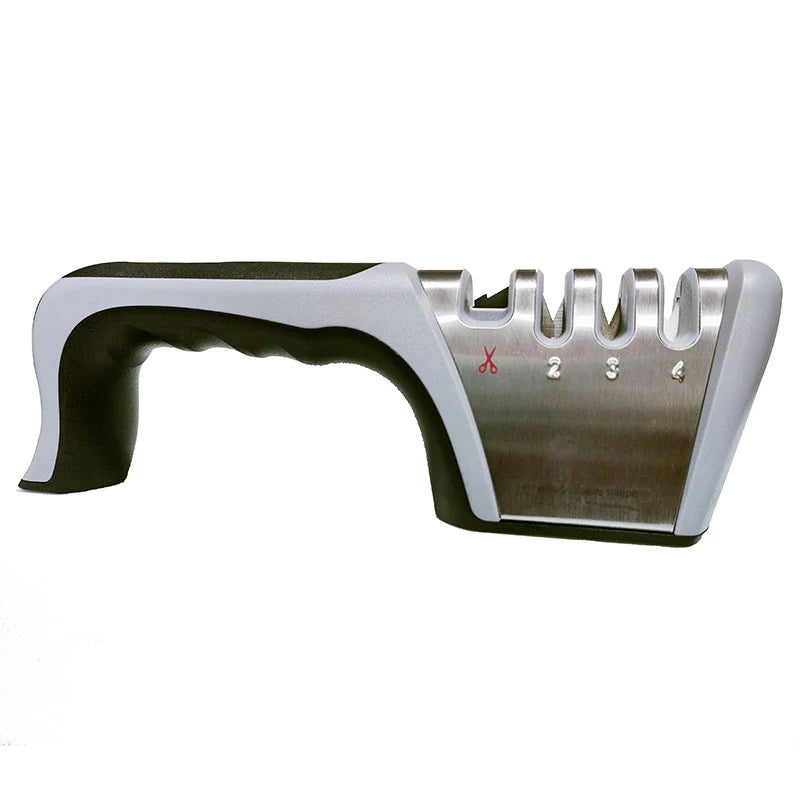 Four Stage Knife Sharpener, Kitchen Knife, Sharpening Scissors, Household Multifunctional Manual Quick Sharpening Tool