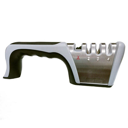 Four Stage Knife Sharpener, Kitchen Knife, Sharpening Scissors, Household Multifunctional Manual Quick Sharpening Tool